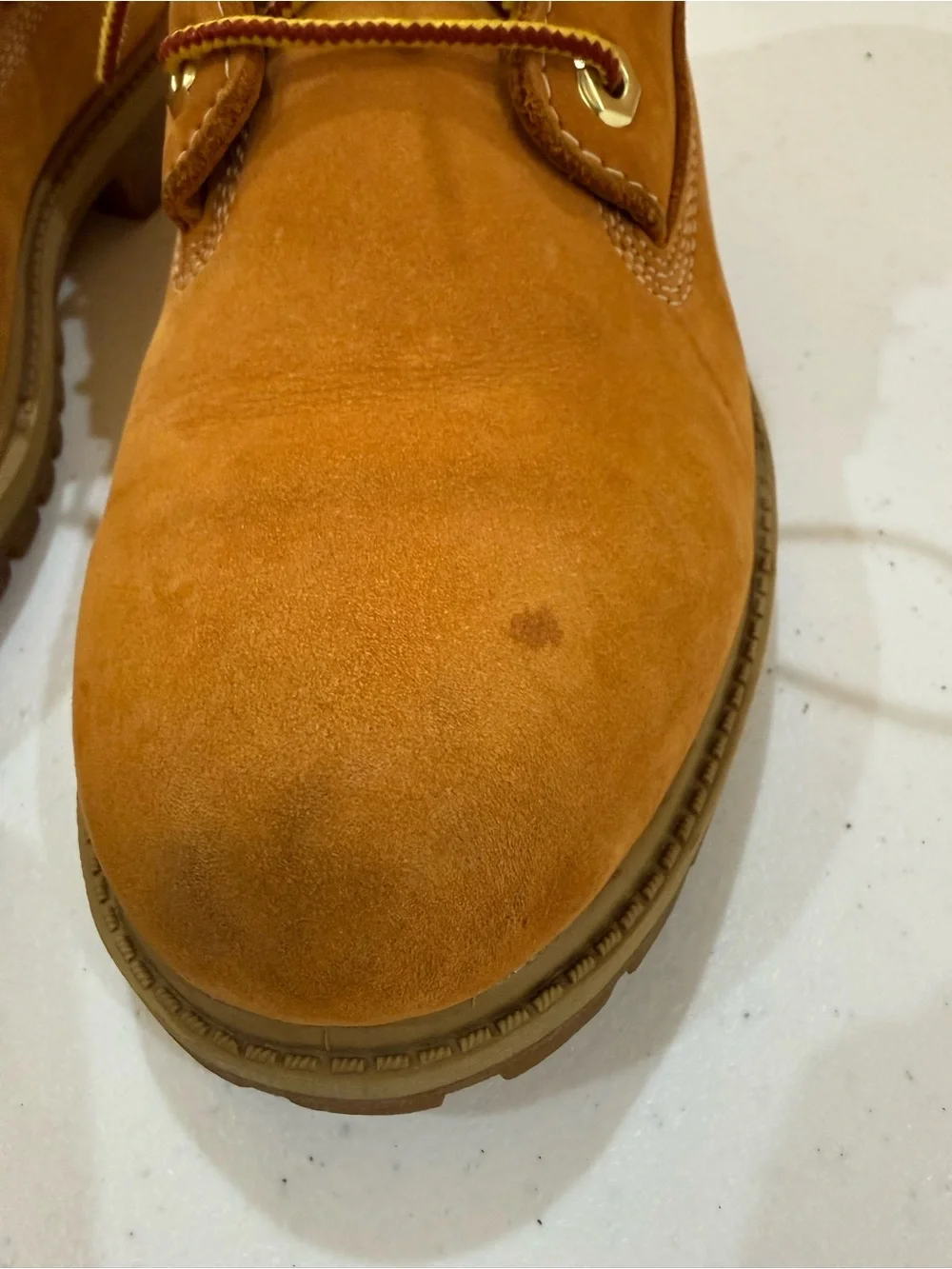 Timberland Wheat Nubuck 6-Inch Lace-Up Work Boots Size 5.5